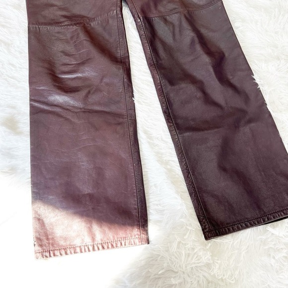 Nine West Leather Pants Size 6 - Picture 7 of 10